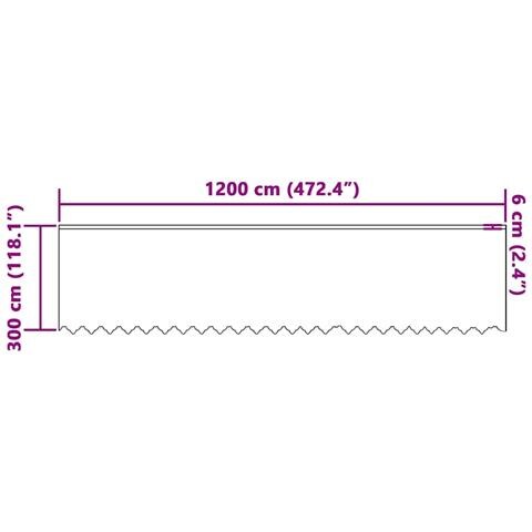 Tenda in Pizzo con tende Bianco 1200 x 300 cm Poliestere - Foto 8
