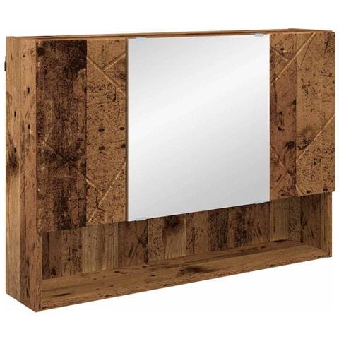 Mobiletto per specchio da bagno Legno vecchio 80 x 17 x 55 cm - Foto 1