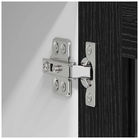 Armadio pensile con porta Riga Rovere Nero 60 x 31 x 80 cm - Foto 9