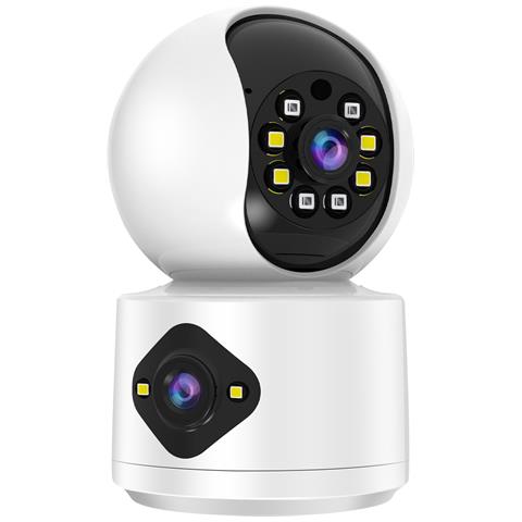 Telecamera Di Sorveglianza Interna Full Hd 1080p Motorizzata Connessa Wi-fi, Bianco / Nero - Foto 2