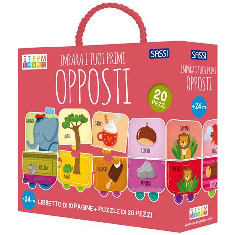 Matteo Gaule - Impara i tuoi primi opposti. Steam puzzle. Ediz. a colori. Con puzzle - Foto 1
