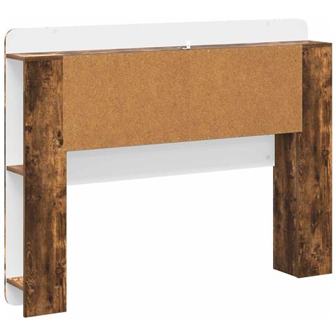 Testata del letto Rovere Fumo Legno ingegnerizzato - Foto 8