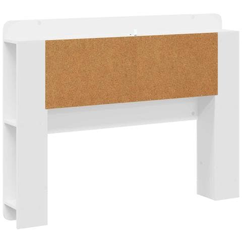Testata del letto Bianco Lucido Legno ingegnerizzato - Foto 8