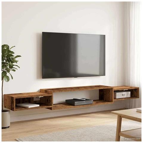 Mobile TV da Parete A parete Legno antico 180 x 28 x 21 cm - Foto 2