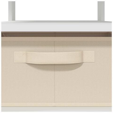 Tavolino da salotto Bianco 77 x 55 x 42 cm Legno multistrato - Foto 9