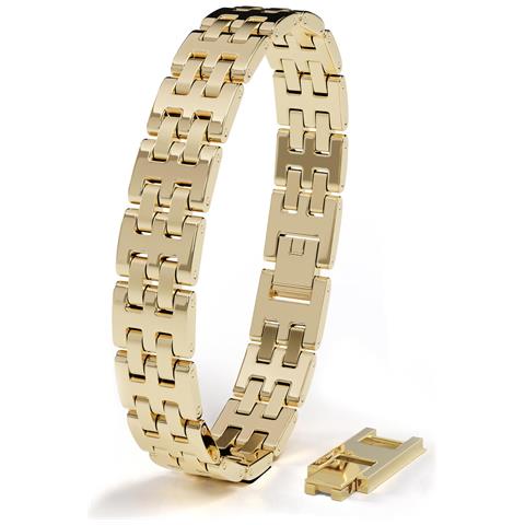 Bracciale Da Uomo Premium ""intense"" In Acciaio Chirurgico 316l, Oro, 20 Cm - Foto 1