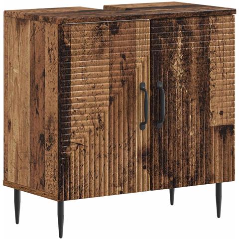 Armadio per Lavabo da Bagno HAARLEM Legno antico - Foto 1
