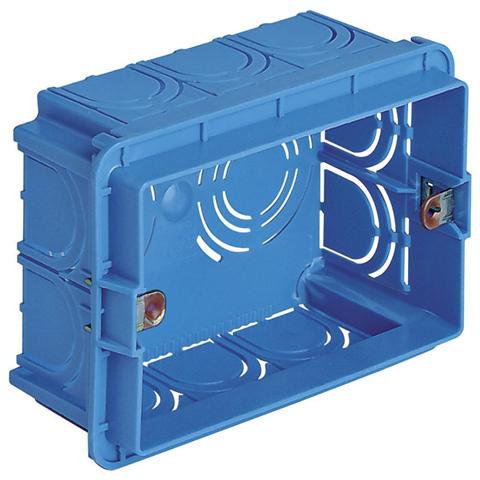 Scatola Incasso Rettangolare Azzurro 3 Moduli - Foto 1