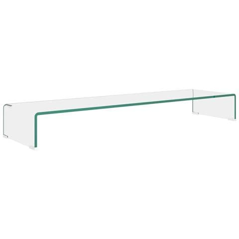 Mobile /Rialzo Porta TV in Vetro Trasparente 110x30x13 cm - Foto 1