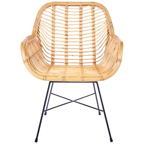 Sedia In Rattan Beige Canora - Foto 20