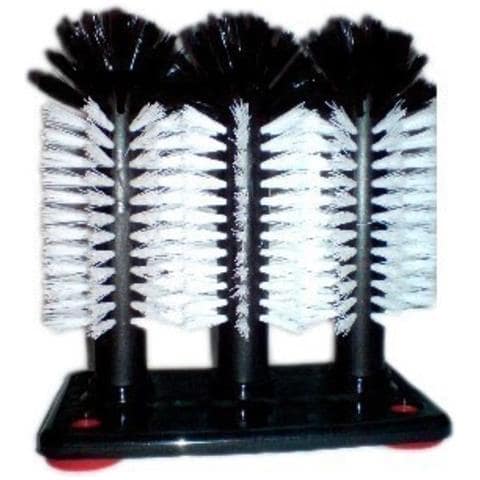 Set Di Spazzole Per Il Lavaggio Dei Vetri Dei Delfini 5 X 18 Cm Con Piastra Di Base In Metallo - Foto 1