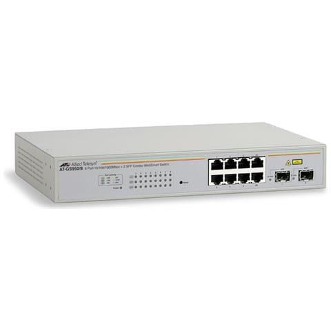 Ethernet Switch WebSmart AT-GS950/8 8 Porte Gestibile - 8 x RJ-45 - 2 x Slot espansione - 10/100/1000Base-T - Foto 1