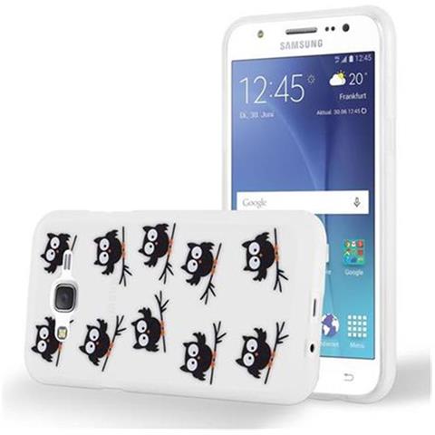 Custodia Compatibile Con Samsung Galaxy J5 2015 Con Gufo Blacky- Coperchio Protettivo In Silicone Tpu Con Stampa Moderna - Foto 1