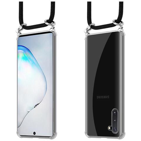 Catena Di Telefoni Cellulari Compatibile Con Samsung Galaxy Note 10 In Nero - Coperchio Protettivo In Silicone Con Anelli D'argento, Cinturino In Corda E Custodia Staccabile - Foto 8