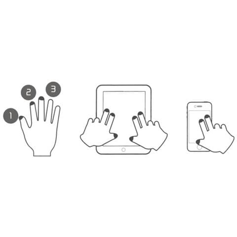 Guanti Capacitivi Touchscreen Size S Grigio Per Smartphone E Tablet - Foto 2