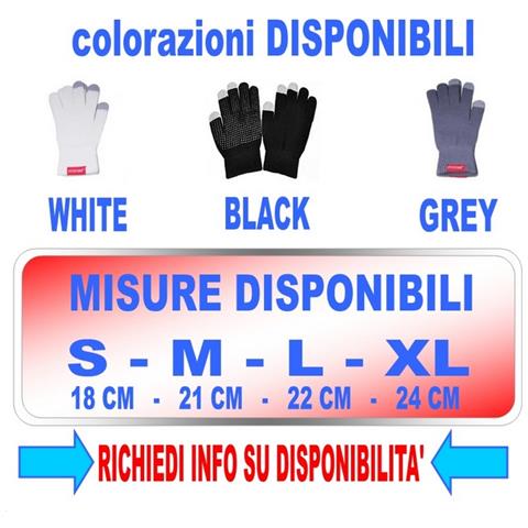 Guanti Capacitivi Touchscreen Size S Grigio Per Smartphone E Tablet - Foto 5