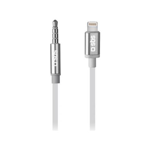 Sbs Teadaptipjack35w Cavo Audio 1 M 3.5mm Lightning Bianco - Foto 1