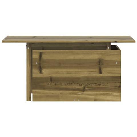 Tavolo Da Giardino 100x50x75 Cm In Legno Impregnato Di Pino - Foto 2