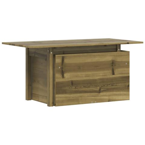 Tavolo Da Giardino 100x50x75 Cm In Legno Impregnato Di Pino - Foto 1