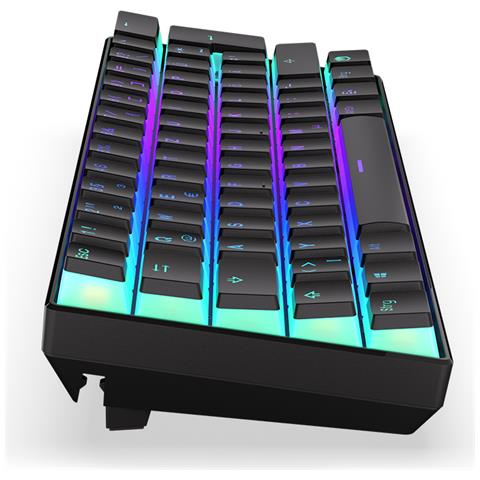 Thock Compact tastiera Gaming Wireless a RF + USB QWERTZ Tedesco Nero - Foto 2