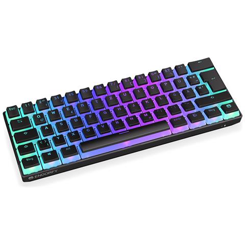 Thock Compact tastiera Gaming Wireless a RF + USB QWERTZ Tedesco Nero - Foto 16