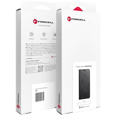 Custodia Originale F-protect Rfid Flip Book Case Per Apple Iphone 15 Pro Black - Foto 5