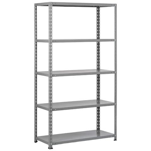 Scaffale Kit In Metallo 5 Ripiani A Bullone Portata 350 Kg Master Genius - Foto 1