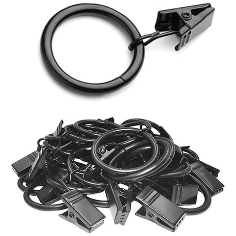 Clip Per Anelli Per Tende Da 20 Pezzi, Anelli Per Aste Per Tende, Clip Per Tendaggi 3x2,5 Cm - Foto 7