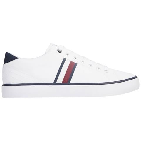 Vulc Low Stripes Mesh Sneakers Sintetico Scarpe Uomo Bianco Eu 44, Fm0fm04946 Ybs - Foto 2