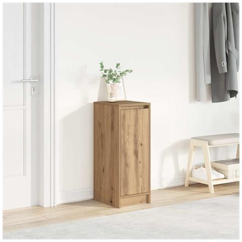Scarpiera Rovere Artigianale 29,5x34x76 cm in Legno Multistrato - Foto 1