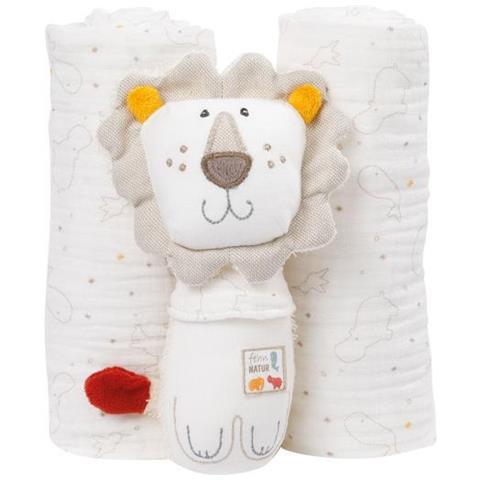 Set Leoncino Con 2 Copertine In Mussola - Foto 1