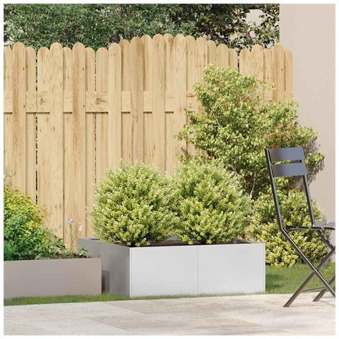 Fioriera 80x80x30 Cm In Acciaio Inox - Foto 3