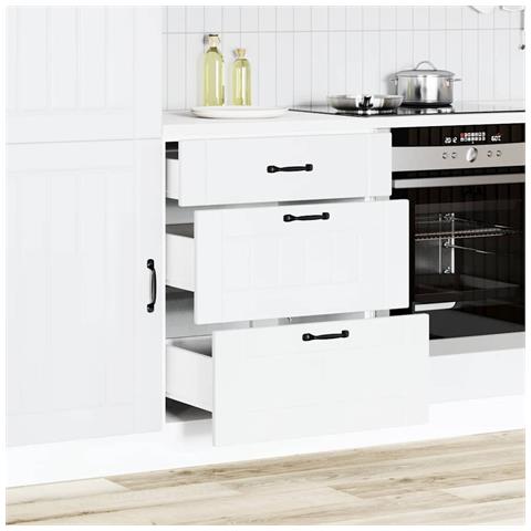 Base Da Cucina Lucca Bianco In Legno Multistrato - Foto 3