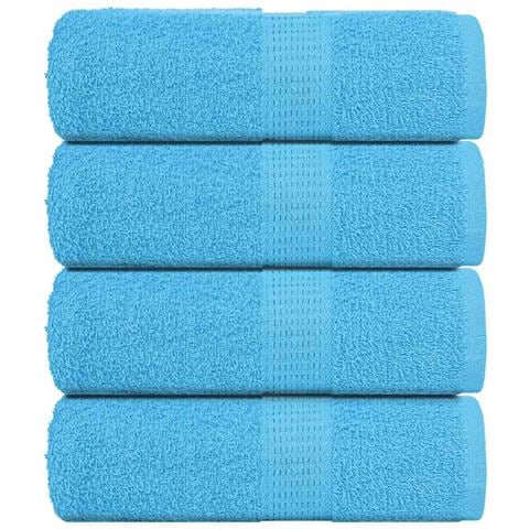 Asciugamani Ospiti 4 Pz Turchesi 30x50 Cm 360 G/m 100% Cotone - Foto 1