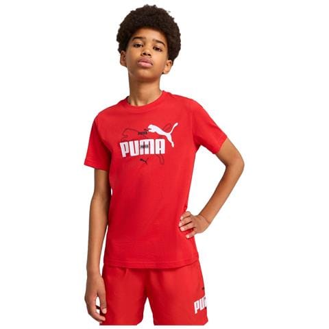 Ess Logo Lab Summer Tee B 68579511, Bambini, Rosso, 128 - Foto 1