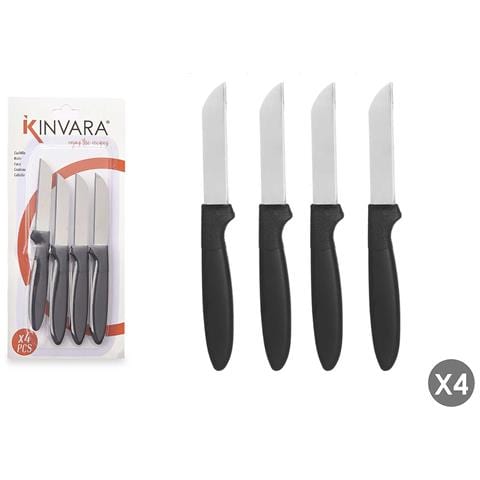 Set 4 Coltelli Per Peelare Neri 12,5x1x26,2 Cm. Colore Nero - Foto 1