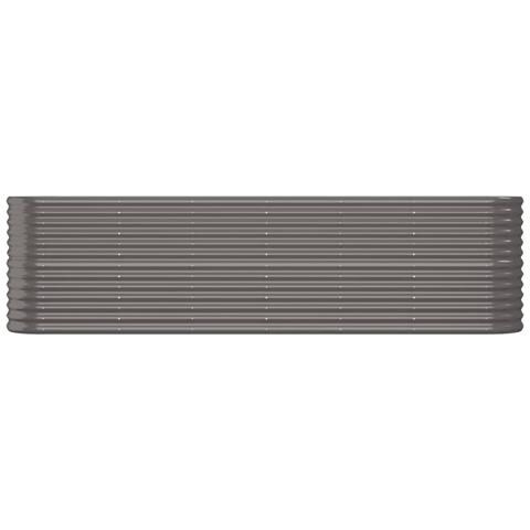 Letto Giardino Acciaio Verniciato A Polvere 260x40x68 Cm Grigio - Foto 2