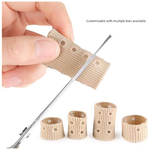 Set 5 Pezzi Copri Calli In Fibra Con Fori 2.5x4.5cm, Compatibile Con Protezione Morbida In Nylon Sebs Per Dita Dei Piedi   Model 4 - Foto 6