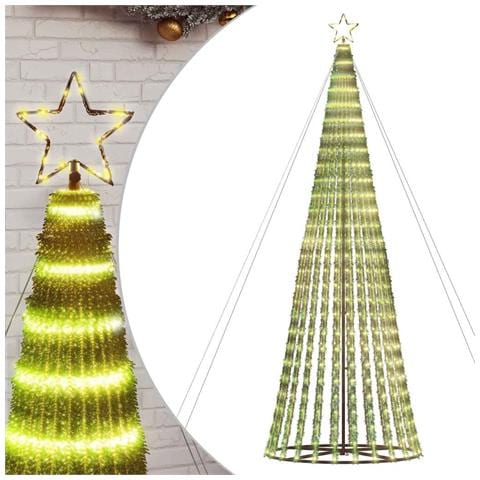 Albero di Natale a LED 1028 LED Bianco Caldo 403 cm - Foto 1