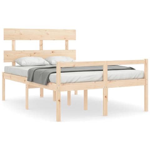 Letto per Anziani con Testiera Small Double in Legno Massello - Foto 1