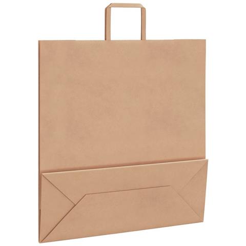 Sacchetti di Carta 250 pz con Manici Marrone 45x17x48 cm - Foto 9