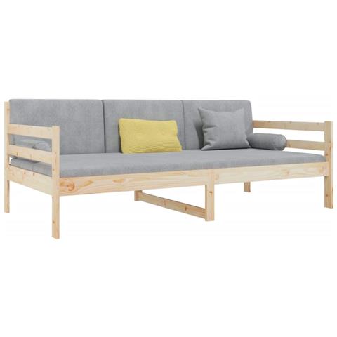 Lusso Casadino - Dormeuse Senza Materasso 90x190 Cm In Legno Massello Di Pino - Foto 2