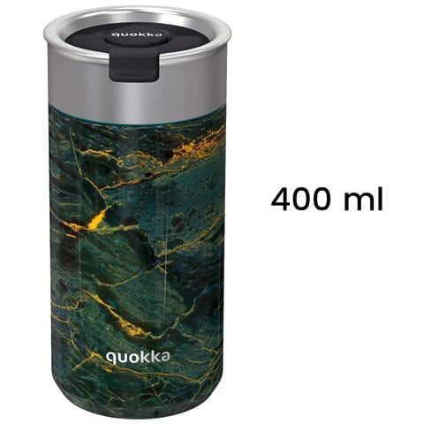Bottiglia Termica 400ml Marmorizzata Con Infusore E Isolamento Modello Boost, Nero / Verde - Foto 5