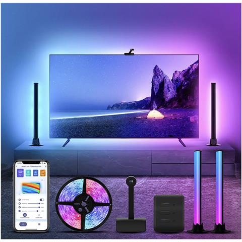 Kit Led Intelligente Per Tv Da 55“ A 65” Con Wifi, Telecamera E 2 Moduli Laterali - Foto 3