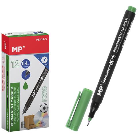 Pack 12 Marker Permanenti Cd Punta Fine Verde - Foto 1