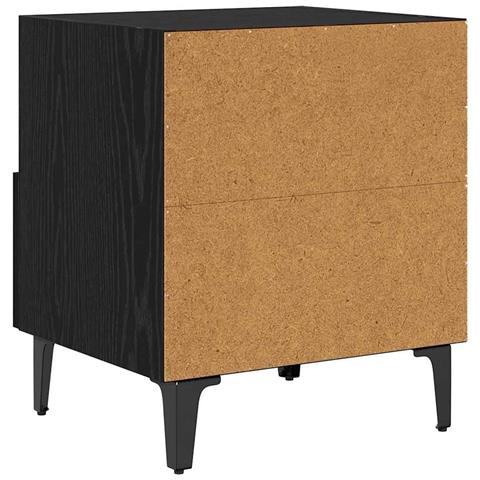 Armadio da Notte 2 pcs Rovere nero 40 x 35 x 47,5 cm - Foto 9