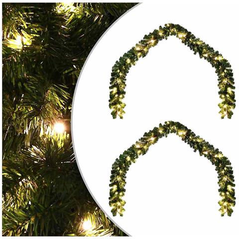 Ghirlanda di Natale with 600 LEDs 2 pcs Verde 40 m PVC - Foto 1