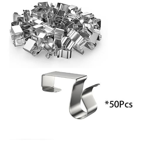 Ganci Per Luci Natalizie Da 1,6 Cm - Confezione Da 50 Clip In Metallo - Foto 1