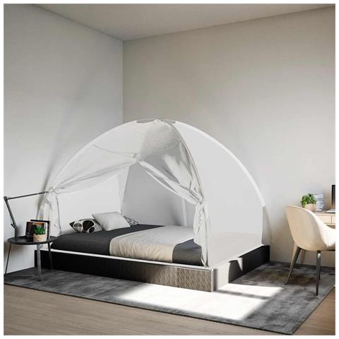 Zanzariera Mongolia con Porte 220 Rete Bianco 200x150x140 cm - Foto 2