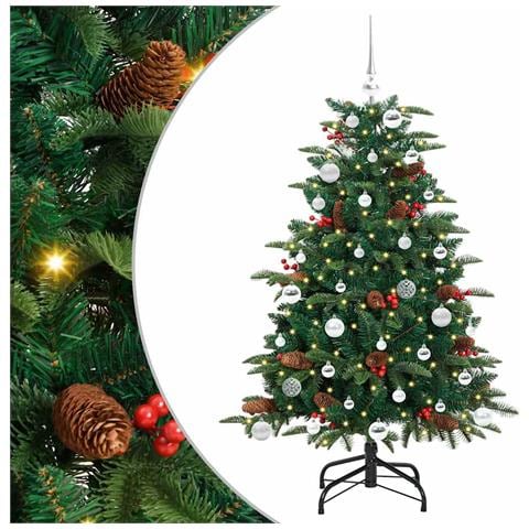 Albero di Natale artificiale con 150 LED Verde 150 cm - Foto 1